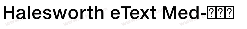 Halesworth eText Med字体转换